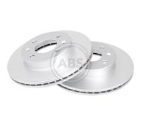 2x Disco freno ventilato 17549 A.B.S. per HYUNDAI GETZ