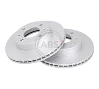 A.B.S. 2X Disco Freno Anteriore 241 Ventilato Per Hyundai Accent II LC