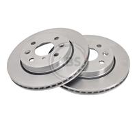 A.B.S. 2X Disco Freno Anteriore 243 Ventilato Per KIA Shuma II FB Sephia