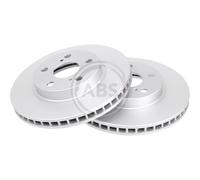 2x Disco freno ventilato 16301 A.B.S. per TOYOTA LEXUS