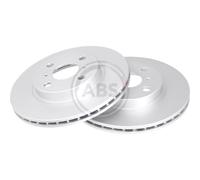 A.B.S. 2X Disco Freno Anteriore 255 Ventilato Per Toyota Yaris SCP1_ NLP1_