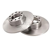 A.B.S. 2X Disco Freno Anteriore 278 Completo Per Mercedes-Benz Saloon W123
