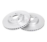A.B.S. 2X Disco Freno Anteriore 280 Ventilato Per Honda Accord VII M