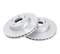 2x Disco freno ventilato 17758 A.B.S. per MERCEDES-BENZ SLK CLASSE C Coupé SLC