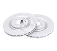 A.B.S. 2X Disco Freno Anteriore Ø323 Mm Ventilato Per Citroën DS3 Peugeot 208