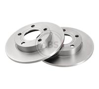 2x Disco freno pieno 16249 A.B.S. per AUDI 80 B4 Tre volumi COUPE B3 80 B4 Avant