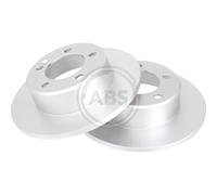 2x Disco freno pieno 18183 A.B.S. per NISSAN OPEL RENAULT