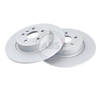 2x Disco freno pieno 18488 A.B.S. per LAND ROVER RANGE ROVER EVOQUE