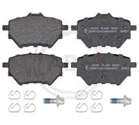 ABS All Brake Systems – Kit pastiglie freni 35020 – assale posteriore, freno a disco