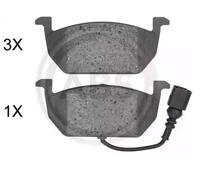 A.B.S. Kit pastiglie freno 35068 – Freno a disco assale anteriore per Audi, VW, SEAT, SKODA A1