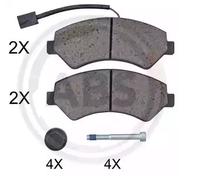 Pastiglie freno 35090 A.B.S. per FIAT DUCATO Furgone DUCATO Autobus