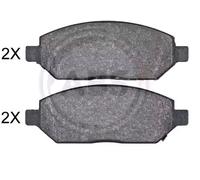 A.B.S. Kit pastiglie freno, Freno a disco compatibile con OPEL VAUXHALL 35120