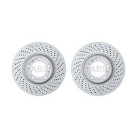 A.B.S. Dischi Freno Set Forati Interni Sinistro Destro Per Porsche 911