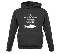 A Bad Day Pesca - Bambini Felpa/Maglione - Fisher Pescatore Carpa Pesce Trota