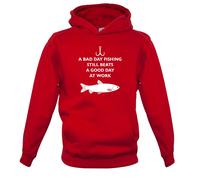 A Bad Day Pesca - Bambini Felpa/Maglione - Fisher Pescatore Carpa Pesce Trota