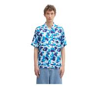 A BATHING APE - Camicia S/S ABC Camo Colletto Aperto - - Shirts - Uomo - Blu - L