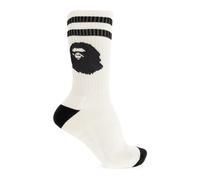 A BATHING APE - Logo Socks - - Underwear - Uomo - Bianco - M