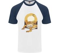 A Bearded Dragon IN The Deserto Sole DA UOMO S/S Baseball T-Shirt
