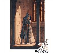 A Beautiful Cavaliere Slow Dancing with A Vampire Prince Jigsaw Puzzle 38x26cm/1000pcs Adulti Puzzle Gioco EduGattoivo Decorazioni Per La Casa
