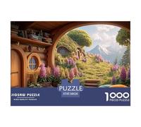 A Beautiful Cozy 1000 Pezzi Cartone Robusto Puzzle Fairy Tale Homes Sfida Unica Gioco Per Famiglie Puzzle Per Adulti E Bambini 38x26cm/1000pcs
