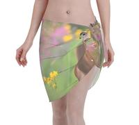 A Beautiful Deer Pareo Elegante Gonne Avvolgenti Multiuso Sarong Wraps per Beachwear Costume da Bagno Party 140X48cm