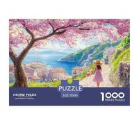 A Beautiful Girl-cherry Blossom Puzzle in Legno Impermeabile Puzzle Da 1000 Pezzi Regali Per Adulti Impossibili Puzzle Per Adulti Puzzle Per Decorazioni Domestiche