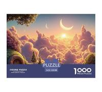 A Beautiful Sunrise over The Clouds 1000 Pezzi Carta Ecologica Puzzle Cherry Blossom Cloud Manor Immagini Vibranti Gioco Per Famiglie Puzzle Decorazioni Per La Casa 52x38cm/1000pcs