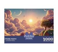 A Beautiful Sunrise over The Clouds 1000 Pezzi Carta Premium Puzzle Cherry Blossom Cloud Manor Stimolante Jigsaw Regalo Per Adulti 38x26cm/1000pcs
