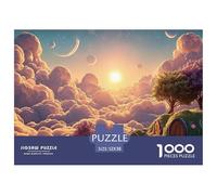 A Beautiful Sunrise over The Clouds 1000 Pezzi Taglio Preciso Puzzle Cherry Blossom Cloud Manor Divertente Jigsaw Educativo Arredo Per Amici 52x38cm/1000pcs