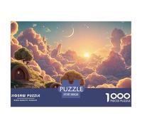 A Beautiful Sunrise over The Clouds 1000 Piece Carta Premium Puzzle Cherry Blossom Cloud Manor Stimolante Jigsaw Arredo Per Adulti 38x26cm/1000pcs