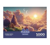 A Beautiful Sunrise over The Clouds 1000 Piece Taglio Preciso Puzzle Cherry Blossom Cloud Manor Vivace Jigsaw Regalo Arredo Per Bambini 70x50cm/1000pcs