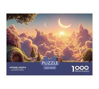 A Beautiful Sunrise over The Clouds 1000 Pz Carta Premium Puzzle Cherry Blossom Cloud Manor Antistress Jigsaw Arredo Per Amici 70x50cm/1000pcs
