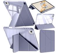 A-BEAUTY Custodia Compatibile con Honor Pad X9a/X9 Pro 11.5 Pollici 2025 con Portapenne, Cover Trasparente Antiurto, Supporto Trifold 6 in 1 a Forma di Y, Lavanda