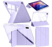 A-BEAUTY Custodia Compatibile con Xiaomi Redmi Pad 2 11 Pollici 2025 con Portapenne, Cover Trasparente Antiurto, Supporto Trifold 6 in 1 a Forma di Y, Auto Sonno/Veglia, Lilla
