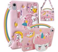 A-BEAUTY Custodia per bambini compatibile con Huawei MatePad 11.5 / MatePad Air 11,5 pollici 2023, custodia antiurto in silicone con unicorno con supporto per manico, tracolla