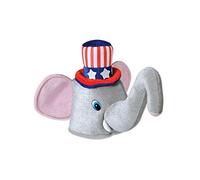 A Beistle Creation Plush USA Patriotic Elephant Hat 4 luglio Accessori per Feste, Costume, Tessuto, Grigio/Rosa/Rosso/Bianco/Blu