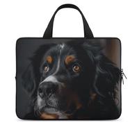 A Berner Dog Custodia per Laptop Ultrasottile, impermeabile 17 pollici, Borsa protettiva portatile per computer con cinturino