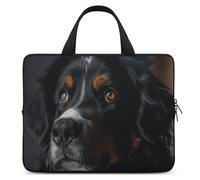 A Bernese Dog Laptop Sleeve Ultra-sottile, impermeabile, borsa protettiva portatile per computer portatile con cinghia da polso, Stile, 15inch