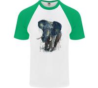 A Big Elefante Acquarello DA UOMO S/S Baseball T-Shirt