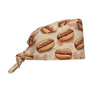 A Big Hot Dog Print Cuffiette Regolabile Berretto Elegante Cuffia Per Uomini Donne Uomo