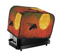 A Big Mosquito Under The Setting Sun Toaster Cover 2 Fette Cucina Piccolo Elettrodomestico Coperture Con Tasche Protezione Polvere E Impronte Digitali