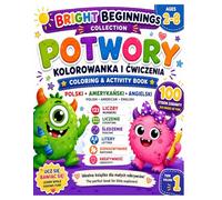 A Bilingual Polish and American English Workbook Featuring Friendly Monsters, Letters, Numbers, Counting, Tracing, Matching, Mazes, Emotions, Coloring ... Activities: Vol 1 Monster Activity Book
