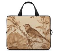 A Bird in the Field - Custodia per computer portatile da 13", ultrasottile, impermeabile, con cinghia da polso