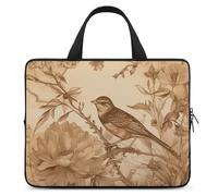 A Bird in the Field - Custodia per computer portatile da 17", ultrasottile, impermeabile, con cinghia da polso
