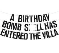 A Birthday Bomb Has Entered the Villa Banner, divertente Happy 30th/40th/50th 60th/70th/80th Birthday Party Decoration Supplies for Men Women