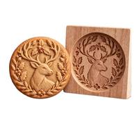 à Biscotti in rilievo Utensili per Pasticceria 3D a Forma | Stampo per biscotti a forma di animali, per Halloween, Ringraziamento, Natale, cioccolato, muffin, feste e cervi
