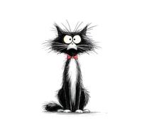 A black cat: Work Notebook, Funny Office Gift for Women, Coworker, Boss, Secret Santa Gag Gift (Blank Lined Journal)