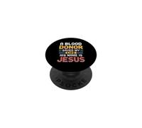 A Blood Donor Saved My Life His Name Is Jesus PopSockets PopGrip Adesivo