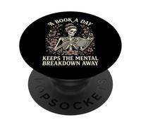 A Book A Day Keeps The Mental Breakdown Away Divertente PopSockets PopGrip Adesivo