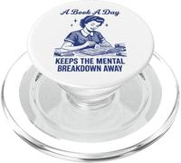 A Book A Day Keeps The Mental Breakdown Away Divertente PopSockets PopGrip per MagSafe